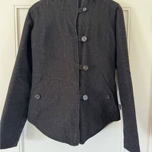 Reversible Patagonia Felted Wool Blend Button Up